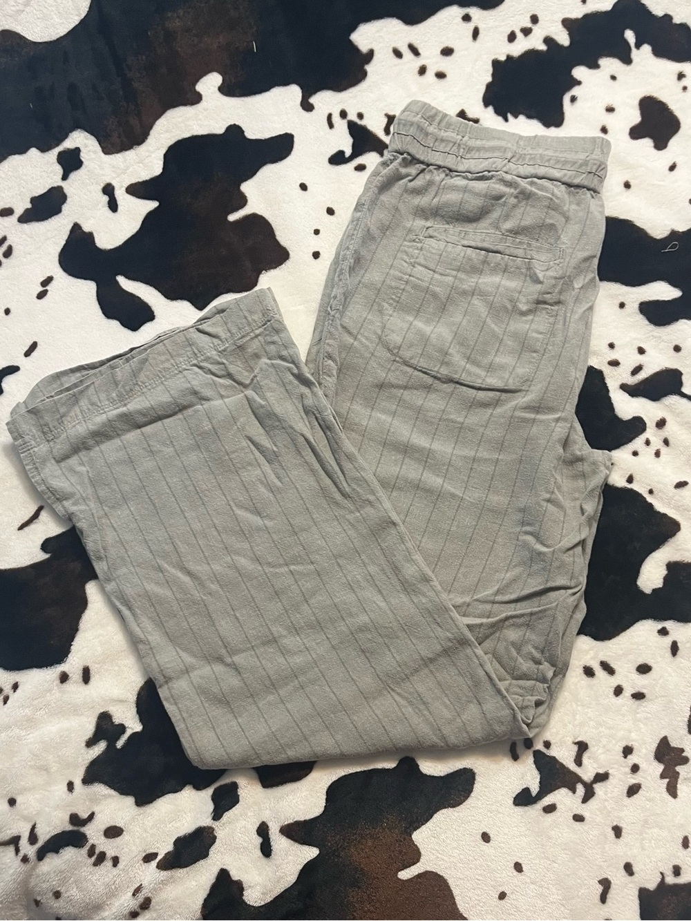 Carve Designs Light Gray Pinstripe Jogger Pants